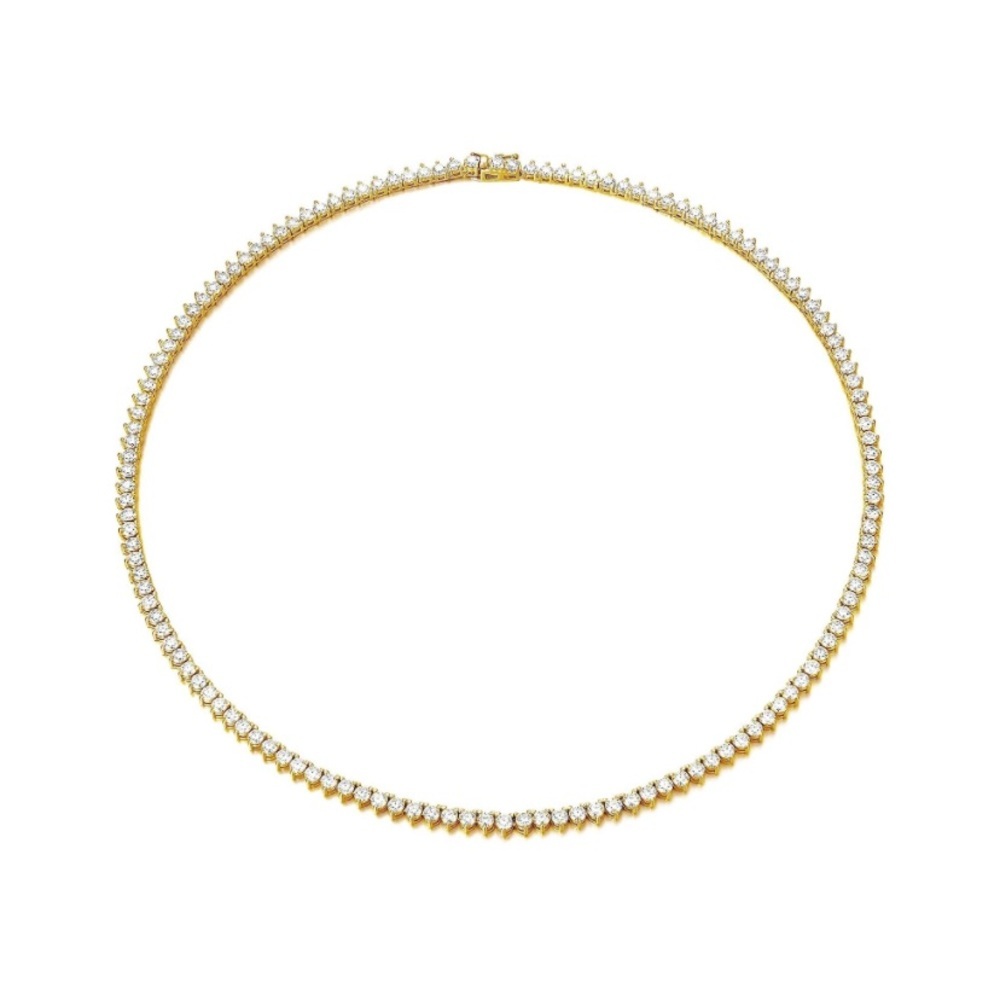 13 carat Diamond Moissanite Tennis Necklace